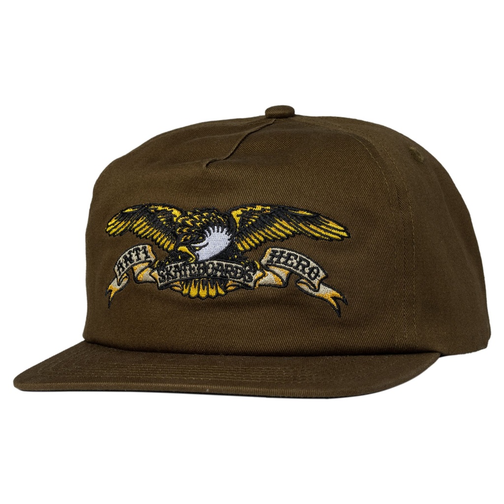 ANTI-HERO EAGLE SNAPBACK HAT BROWN