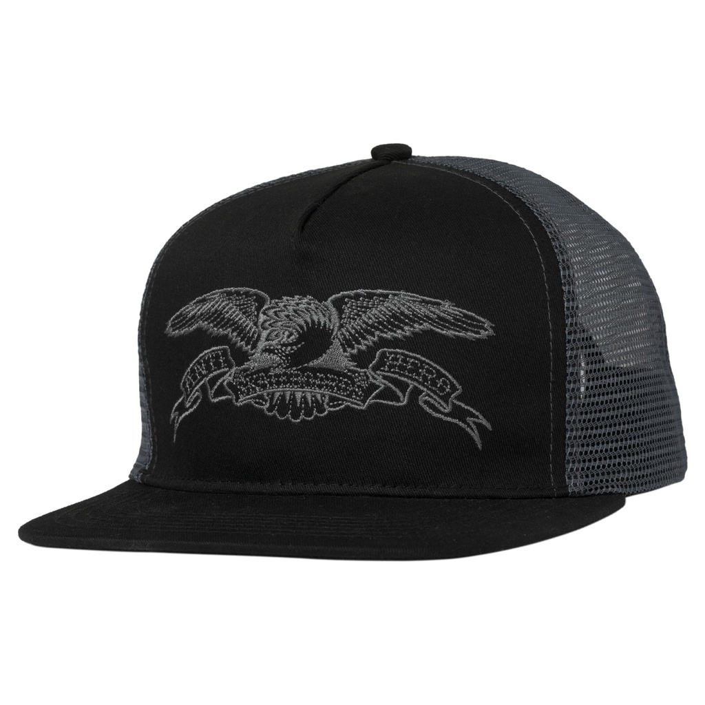 ANTI-HERO BASIC EAGLE SNAPBACK HAT BLACK/CHARCOAL