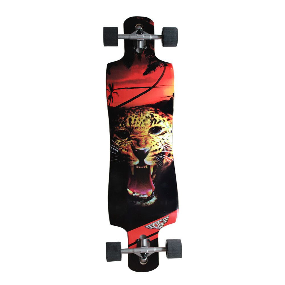 GRAVITY LEOPARD DOUBLE DROP 38" LONGBOARD COMPLETE