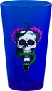 POWELL MCGILL SKULL AND SNAKE BLACKLIGHT PINT GLASS