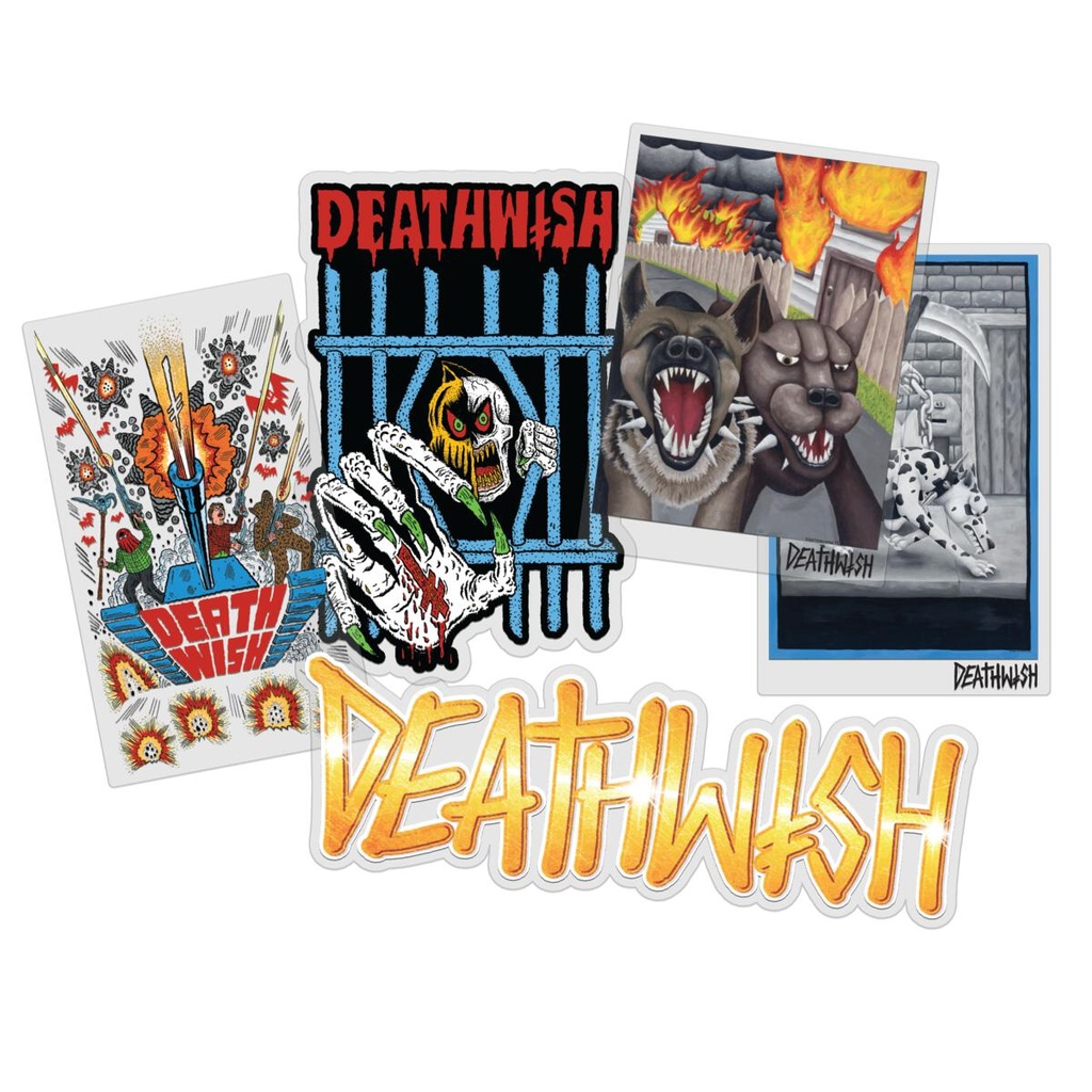 DEATHWISH GOLDEN 10CT STICKER PACK