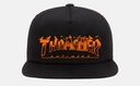 THRASHER X ANTI-HERO PIGEON MAG SNAPBACK HAT BLACK