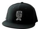 DOGTOWN GONZ CROSS SNAPBACK HAT BLACK