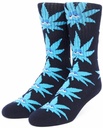 HUF GREEN BUDDY STRAINS SOCKS NAVY