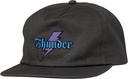 THUNDER BOLT SCRIPT SNAPBACK HAT CHARCOAL