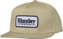 THUNDER SCRIPT PATCH SNAPBACK HAT TAN