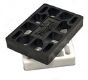 DOGTOWN RISERS 1/2" BLACK/WHITE