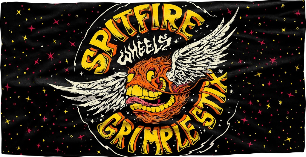 SPITFIRE FLYING GRIMPLE BLACK TOWEL