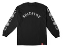 SPITFIRE OLD E COMBO SLEEVE BLACK/WHITE LS M