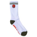 SPITFIRE BIGHEAD FILL EMB SOCKS WHITE/OLIVE/RED