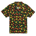 KROOKED ALOHA FLOWER BUTTON FRONT SHIRT XL