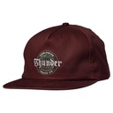 THUNDER WORLDWIDE SNAPBACK HAT MAROON