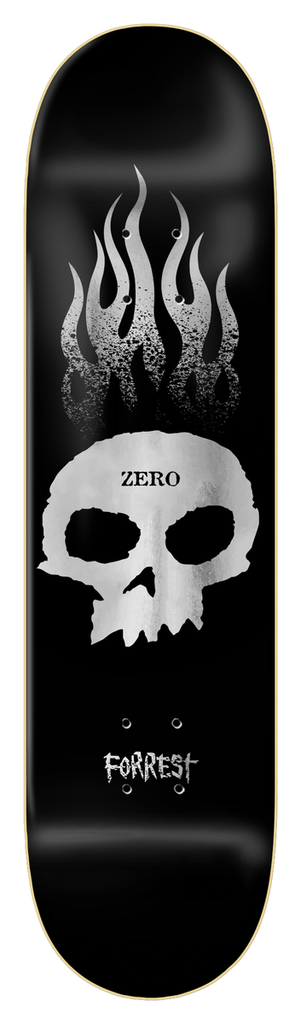 ZERO FORREST EDWARDS FLAMING SKULL DECK 8.37