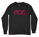 ACE RINGS BLACK/RED LS L