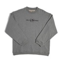 GIRL GS EMBROIDERED GREY CREW SWT M