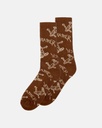 THRASHER GONZ LOGO SOCKS BROWN/TAN