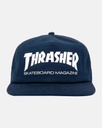 THRASHER MAG LOGO SNAPBACK HAT NAVY/WHITE