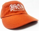 BACON EMBROIDERED LOGO DAD HAT ORANGE