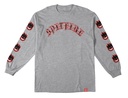 SPITFIRE OLD E BIGHEAD FILL SLEEVE GREY/RED LS M