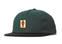 GIRL OG NATURALS 5 PANEL HAT FOREST GREEN/BLACK