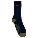 KROOKED EYES EMB SOCKS NAVY/OLIVE/ORANGE