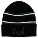 REAL SIGNATURE CUFF BEANIE BLACK