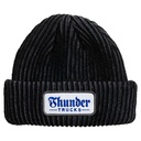 THUNDER SCRIPT PATCH CUFF BEANIE BLACK