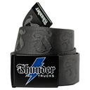 THUNDER BOLT SCRIPT JACQUARD BELT GREY