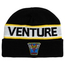 VENTURE EMBLEM CUFF BEANIE BLACK/WHITE/YELLOW