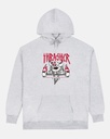 THRASHER X TOY MACHINE MONSTER-GRAM ASH GREY HD/SWT L