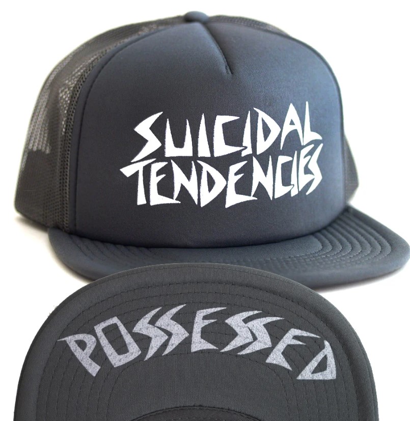 DOGTOWN ST OG POSSESSED FLIP MESH HAT CHARCOAL GREY