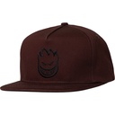 SPITFIRE BIGHEAD SNAPBACK HAT DARK RED/BLACK