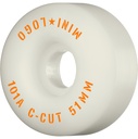 MINI LOGO C CUT WHITE 51MM 101A (Set of 4)