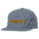 SPITFIRE FLAMES SCRIPT STRAPBACK HAT BLUE STRIPES