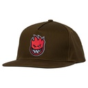 SPITFIRE BIGHEAD FILL SNAPBACK HAT BROWN/RED