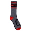 SPITFIRE CLASSIC 87 BIGHEAD SOCKS CHARCOAL/RED/BLACK