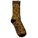 KROOKED MULTI BIRDS SOCKS BROWN/YELLOW