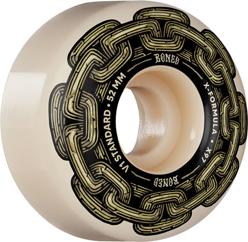 BONES X-FORMULA GOLD CHAIN V1 STANDARD 52MM 97A (Set of 4)