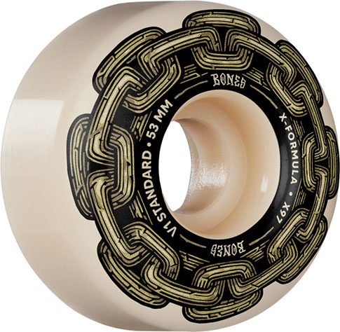 BONES X-FORMULA GOLD CHAIN V1 STANDARD 53MM 97A (Set of 4)