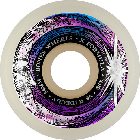 BONES X-FORMULA MOON BEAM V6 WIDE-CUT 54MM 99A (Set of 4)