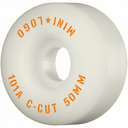 MINI LOGO C CUT WHITE 50MM 101A (Set of 4)