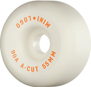 MINI LOGO HYBRID A CUT WHITE 55MM 90A (Set of 4)