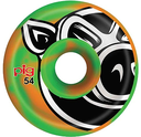 PIG HEAD C-LINE SWIRL GREEN/ORANGE 54MM 101A (Set of 4)