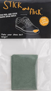 STICK & FLICK LIGHT GREEN SUEDE PEEL AND STICK SHOE PATCH