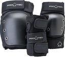 PRO TEC STREET JUNIOR 3 PACK PAD SET BLACK YOUTH MED