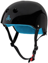 TRIPLE 8 HELMET CERTIFIED SWEATSAVER BLACK GLOSSY S/M