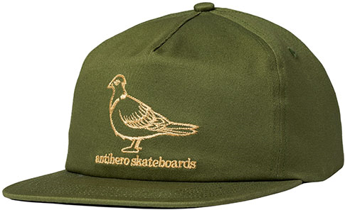 ANTI-HERO BASIC PIGEON SNAPBACK HAT MOSS