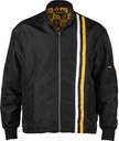 BONES BLACK & GOLD ZIP RACE JACKET M