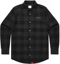 CHOCOLATE MELTED FLANNEL COAL LS M