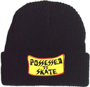 DOGTOWN X SUICIDAL SKATES POSSESSED TO SKATE PATCH BEANIE BLACK